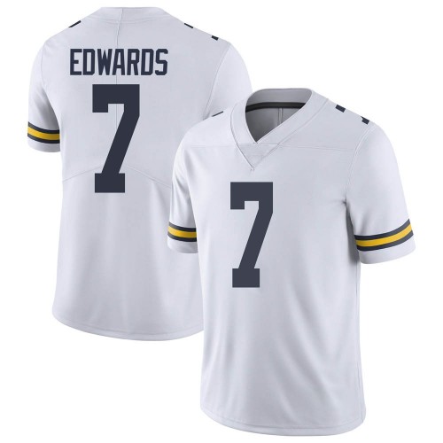 Donovan Edwards Michigan Wolverines Youth NCAA #7 White Limited Brand Jordan College Stitched Football Jersey VZE6854JH